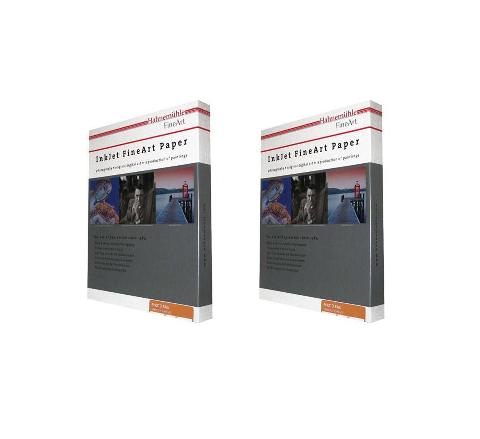 Hahnemuhle 2 Pack Rag Smooth Matte Photo Paper (8.5x11"), 25 Sheets