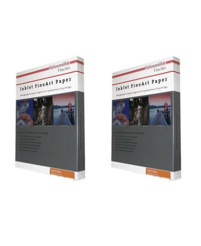 Hahnemuhle 2 Pack Rag Smooth Matte Photo Paper (8.5x11"), 25 Sheets