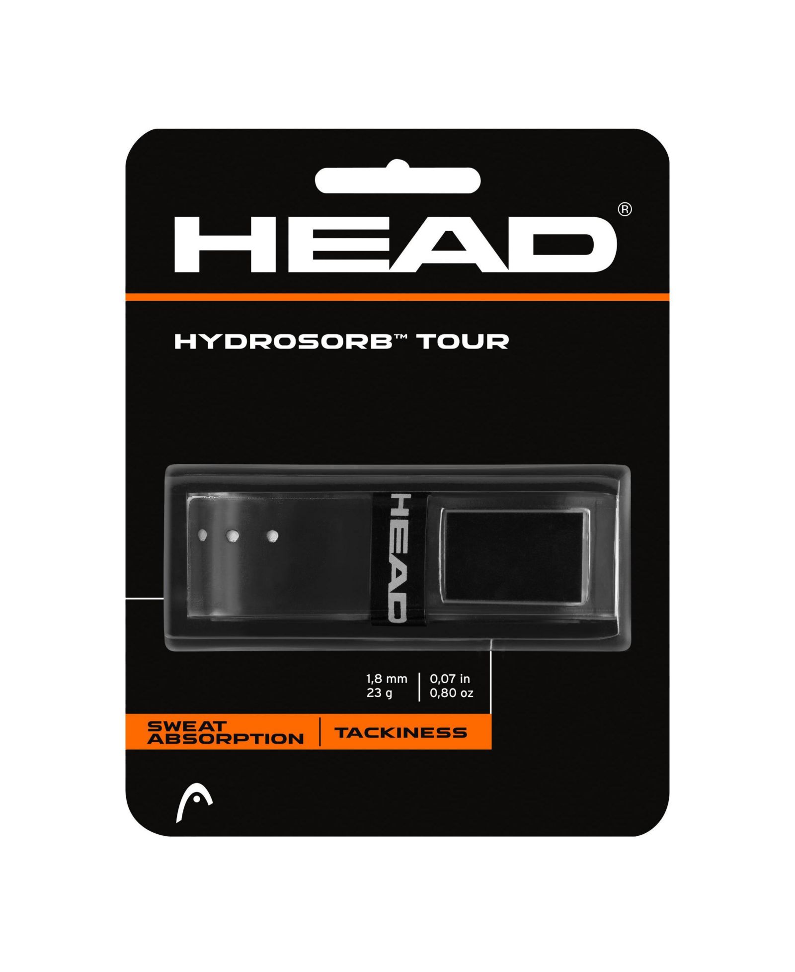 Head Hydrosorb Tour Black сменная обмотка для ракетки - Black