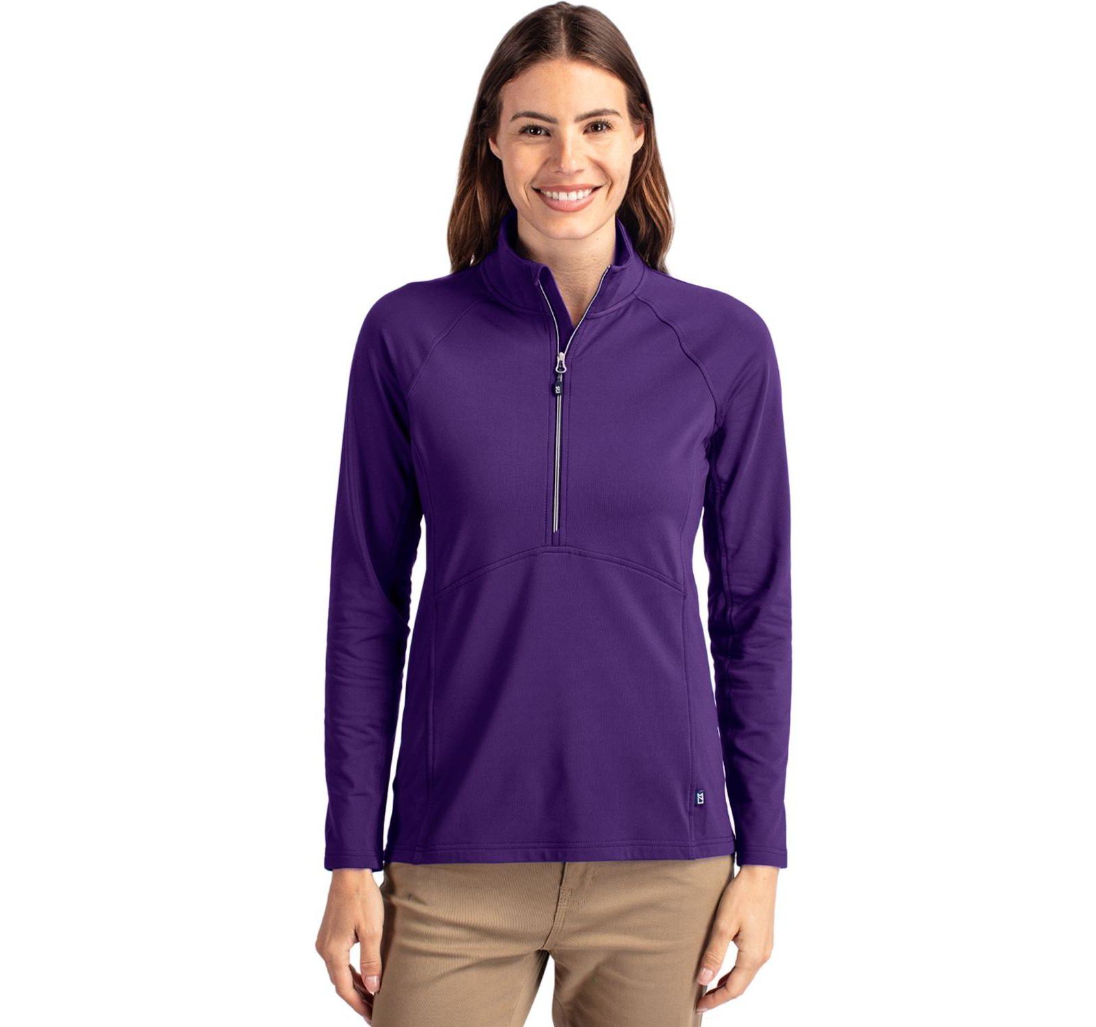 Cutter & Buck Women's Adapt Eco Knit Stretch Recycled Half Zip Pullover
