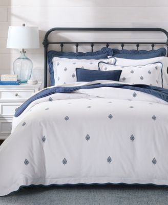 Charter Club Irving Embroidery 3-Pc. Comforter Set, Full/Queen, Macy's Exclusive