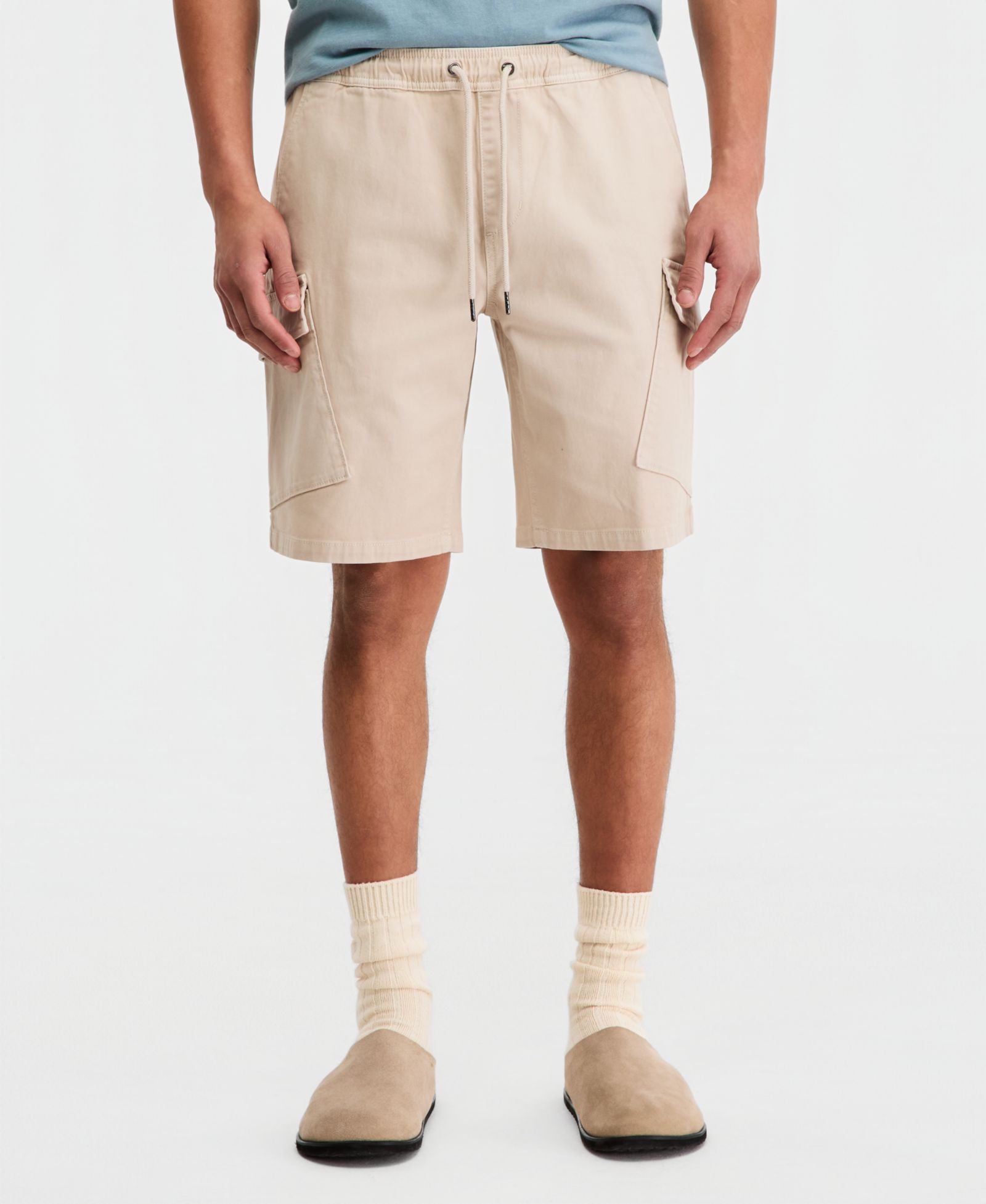 Sun + Stone Men's Trevor Cotton-Blend 10" Cargo  Shorts, Macy's Exclusive