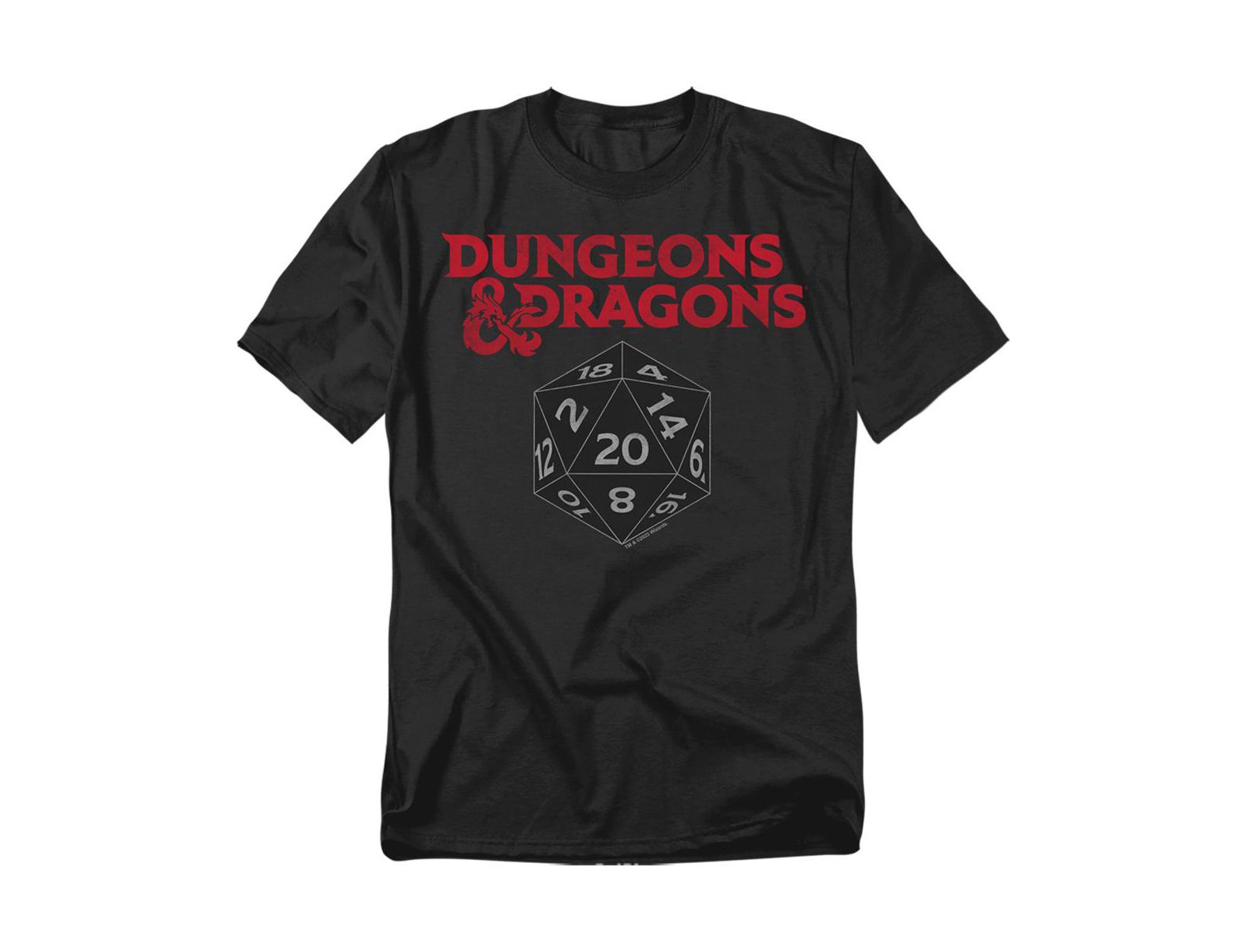 Футболка D&D Big & Tall Dungeons and Dragons Black D20
