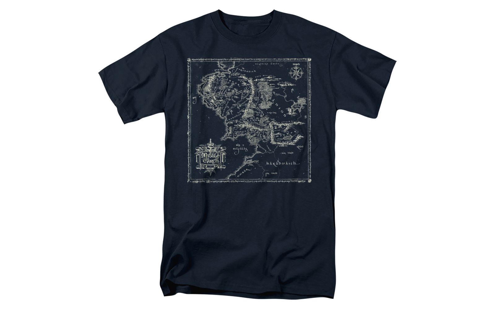 Мужская футболка Lord Of The Rings Map of Me