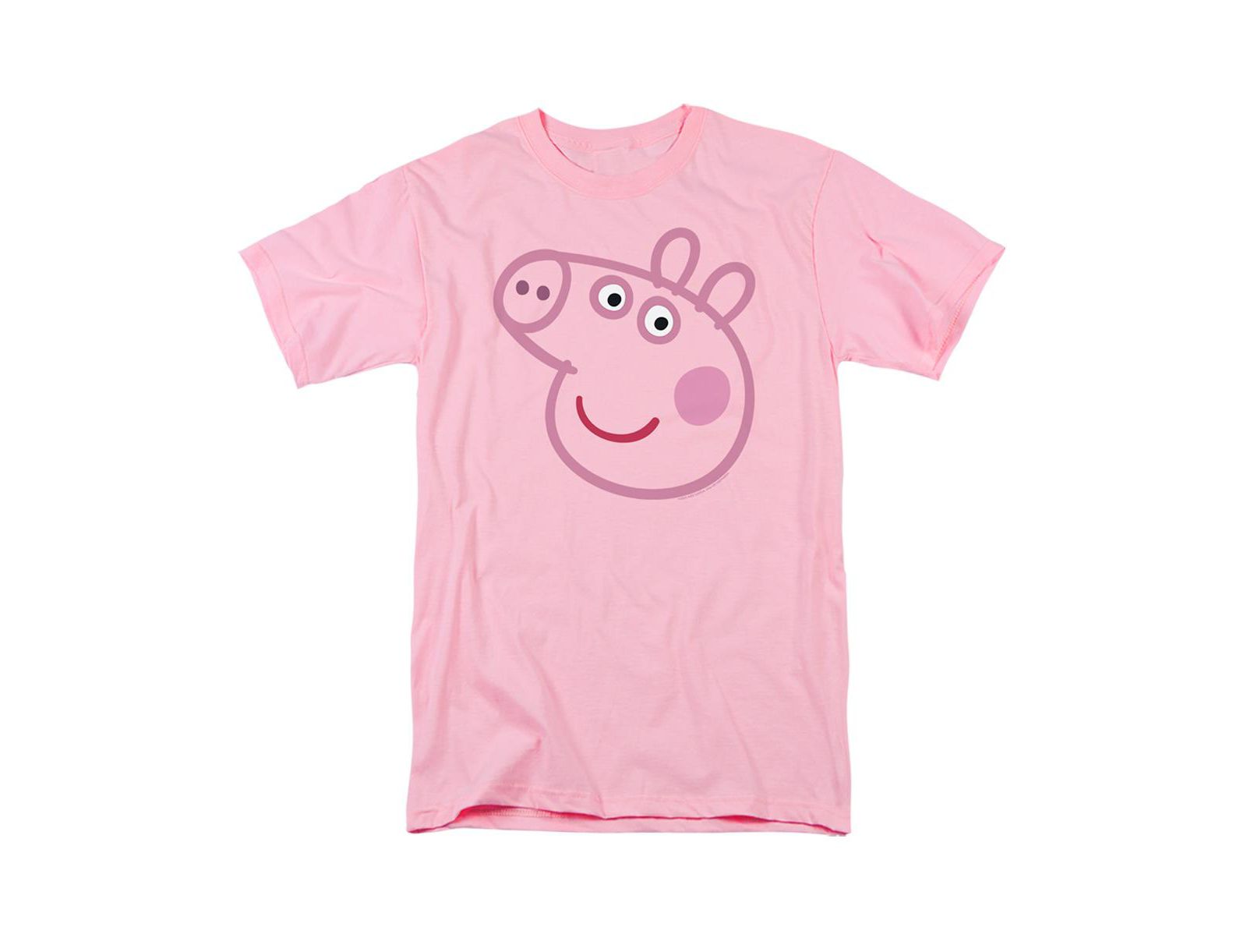 Hasbro+ Men's Peppa Pig Pink Out Peppa Pig Face T Shirt