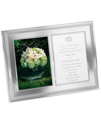 Vera Wang Wedgwood двойная рамка для приглашений Grosgrain 5" x 7"