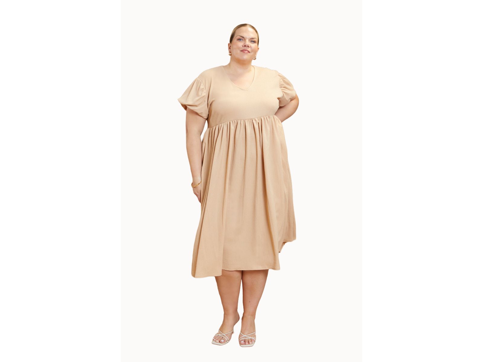 Платье FASHION-SZN CURVE Women's Puff Sleeve Smock
