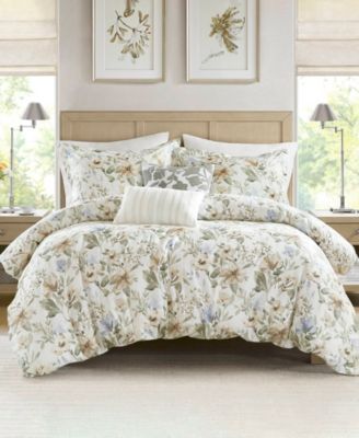 Harbor House Herbal Print 5-Pc. Duvet Cover Set, King/California King