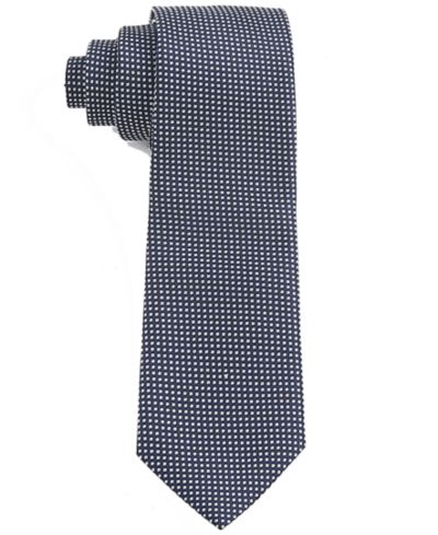 Tom Baine Men's Classic Pin Grid Pattern Tie