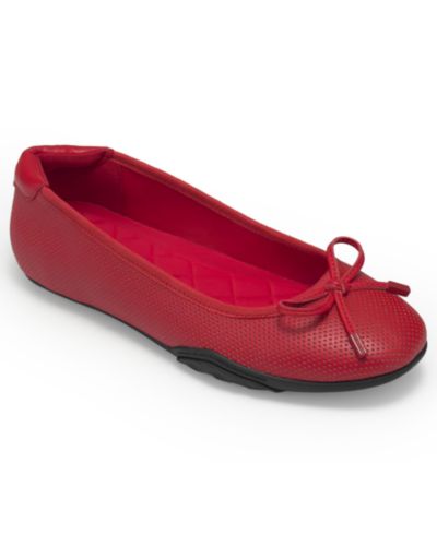 Racing red perf faux leather