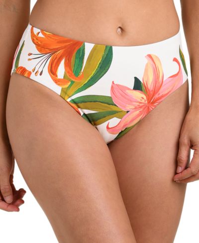 Женские плавки для купальника La Blanca Jungle Blossoms Mid Rise