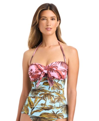 Женское платье Bleu by Rod Beattie Lotus Printed Bandini
