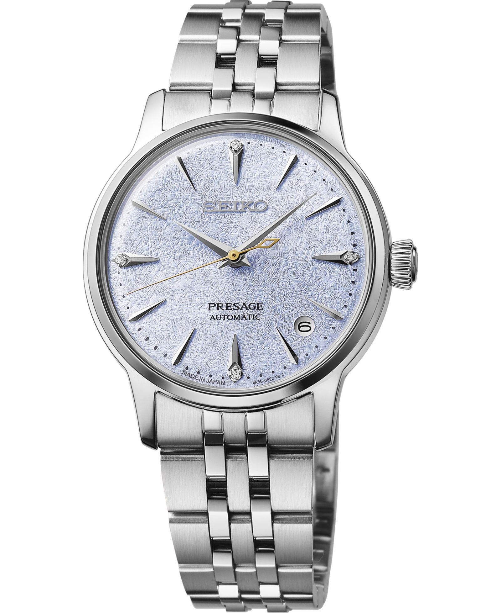 Seiko Women's Presage Cocktail Time Mid-Size Stainless Steel Automatic Bracelet Watch, 34mm