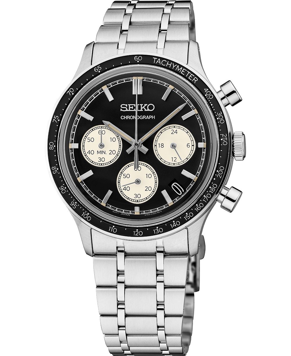 Seiko Men's Essentials Silver Stainless Steel Bracelet Watch, 38.7mm