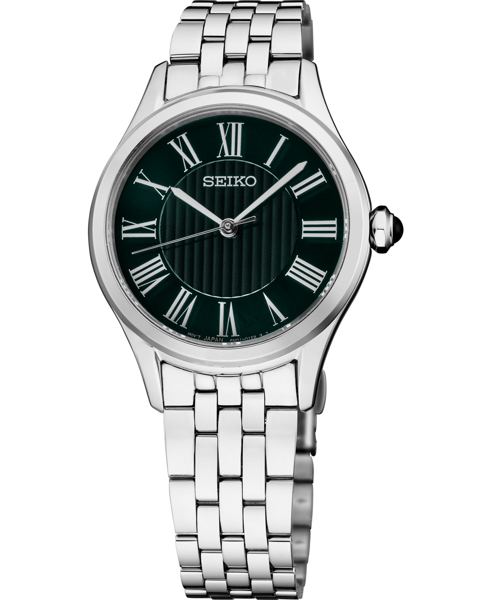 Часы Seiko Essentials Женский Quartz Green Dial Stainless Steel 29.6mm