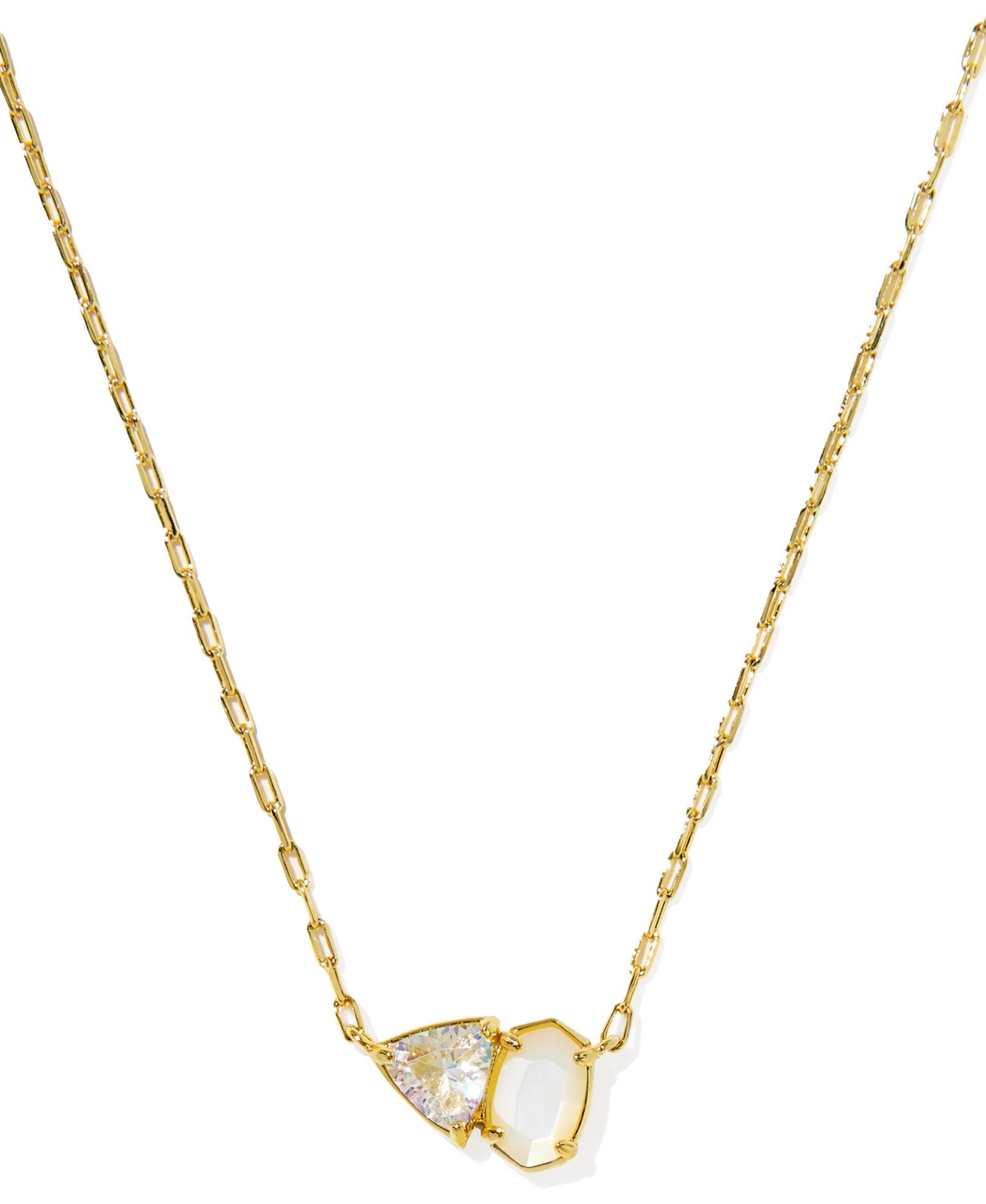 Подвеска Kendra Scott Gold Plated Glass-Stone Pendant Necklace