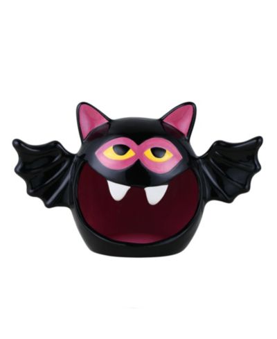 Mr. Halloween керамическая чаша для конфет в виде летучей мыши с датчиком движения 9"