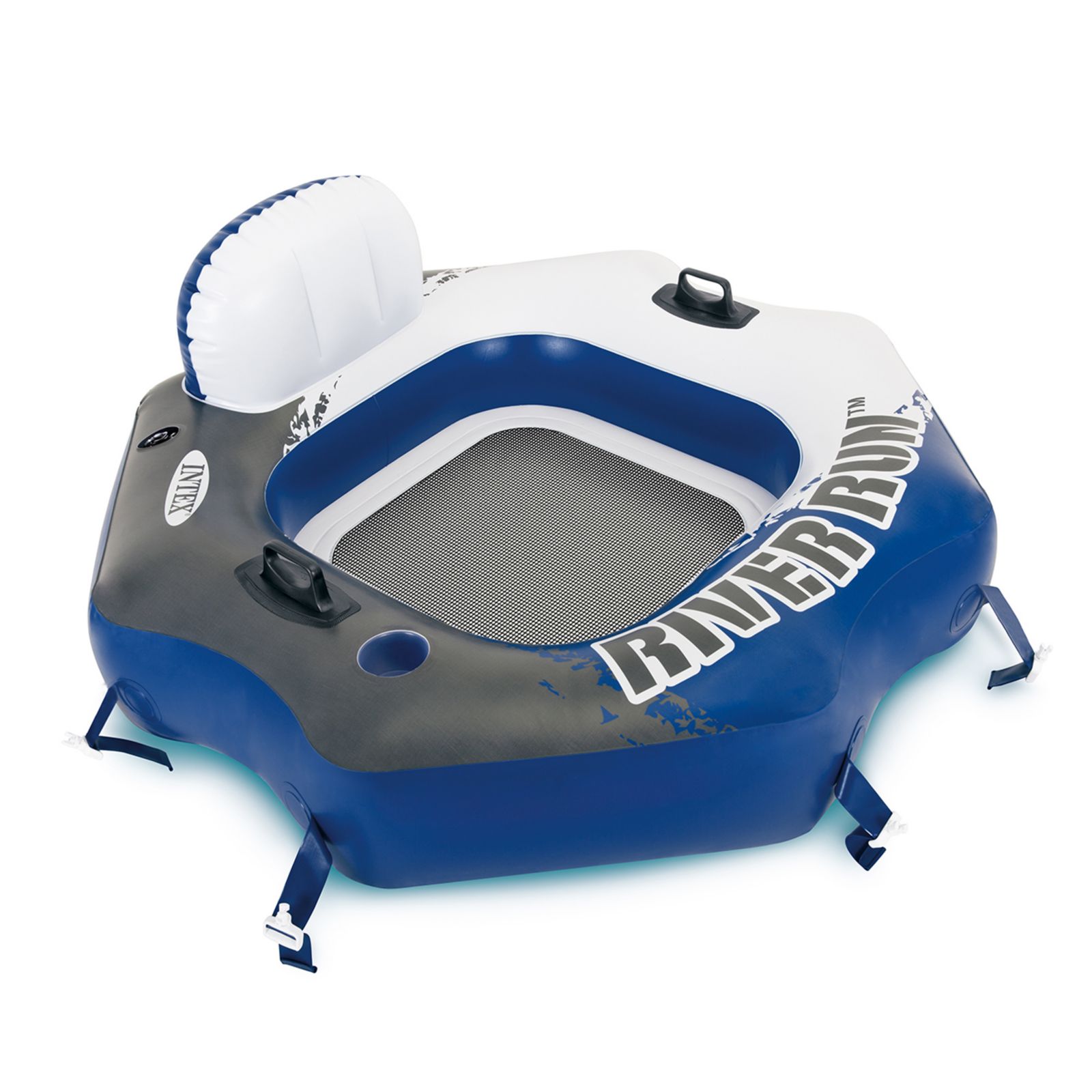 Надувной плавающий диван Intex River Run Single Person Inflatable Connecting Floating Lounge Tube Chair