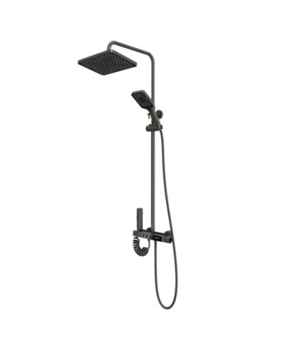 LALAHOO Tub Spout, Hand Shower, Bidet Sprayer Smart Temperature Display Thermostatic Shower System Shower Combo Set