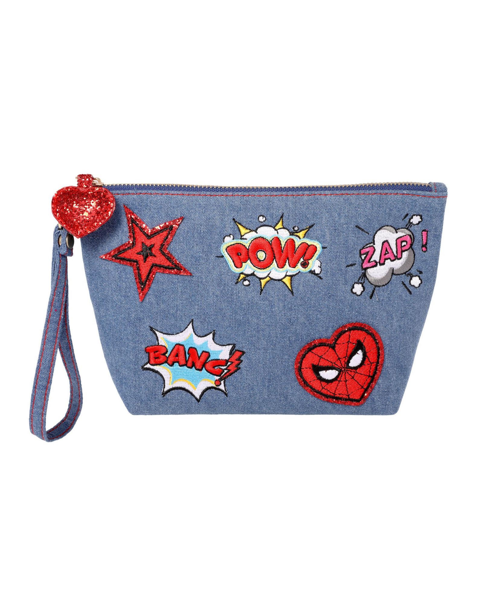 Косметический чехол Marvel SpiderMan Denim Patch с комиксным принтом