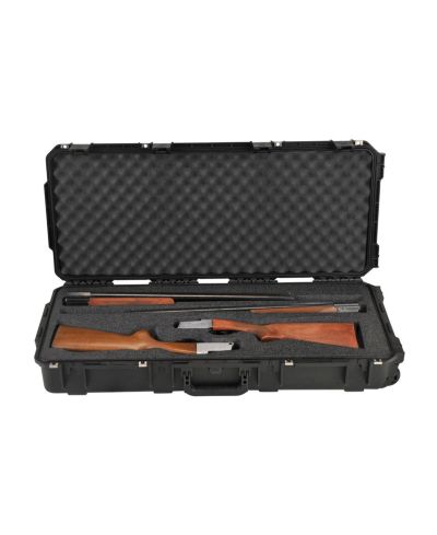 SKB Cases iSeries 3614 Hard Exterior Double Custom Breakdown Shotgun Case, Black