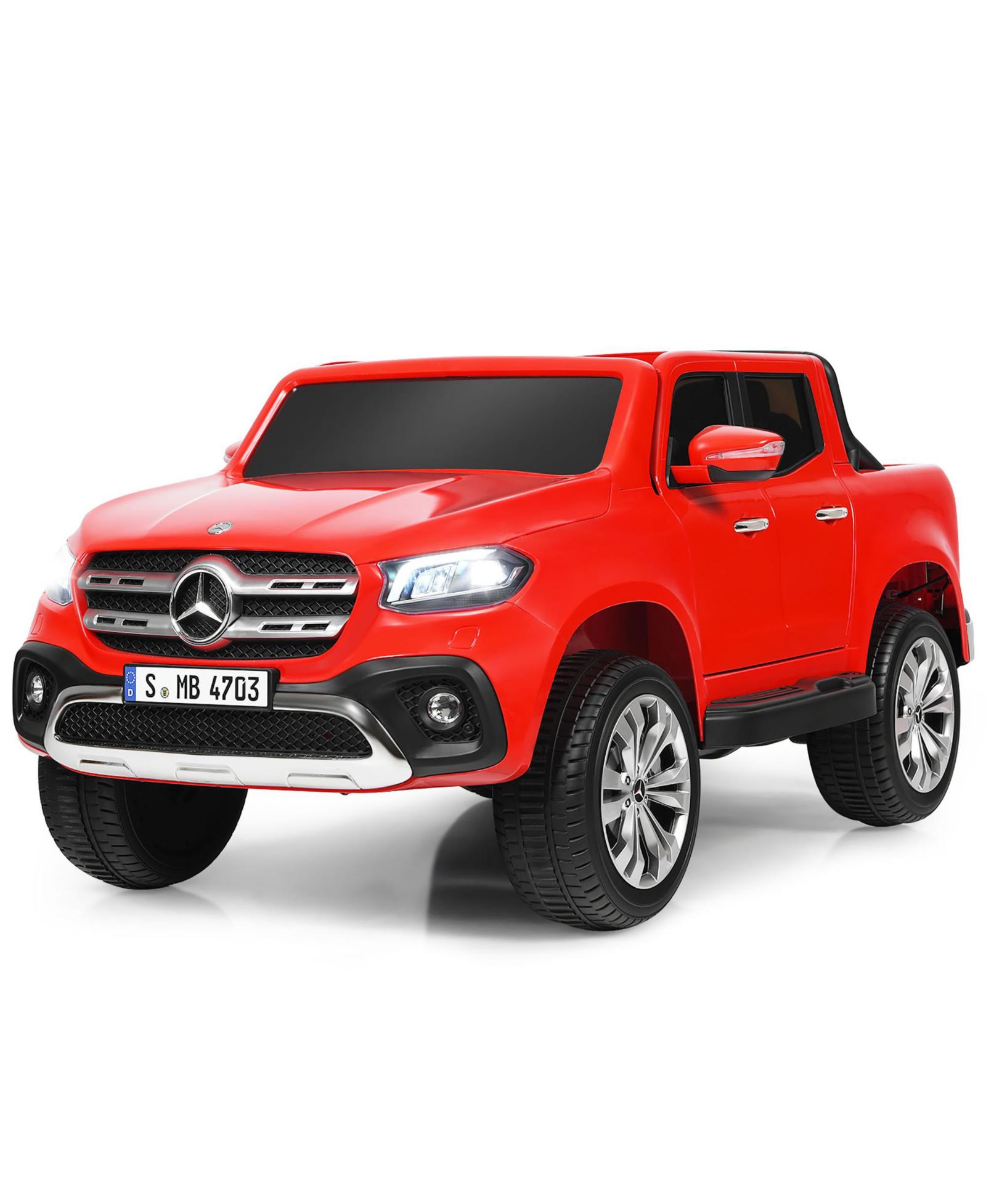 Электромобиль Costway X Class 12V на 2 места с пультом управления, грузоподъемность 110 фунтов, возраст 3+