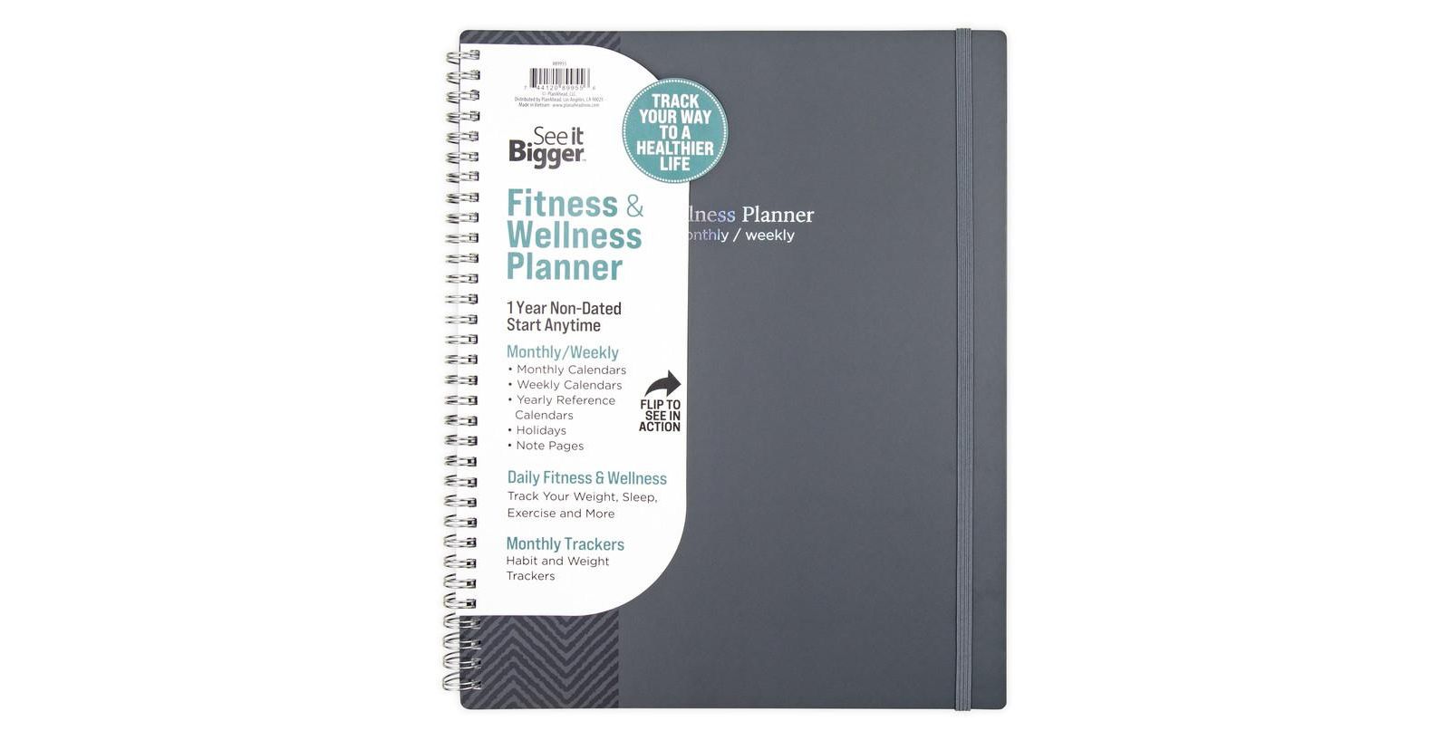 See It Bigger Large Wellness Monthly Weekly Perpetual Planner