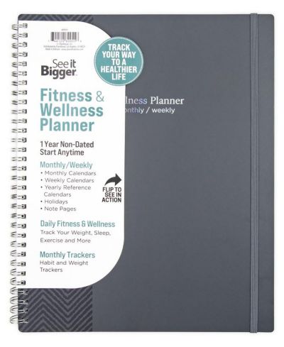See It Bigger Large Wellness Monthly Weekly Perpetual Planner