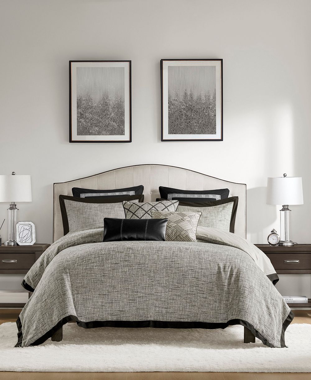 Madison Park Signature Комплект постельного белья Reed Jacquard, 9 предметов, размер King