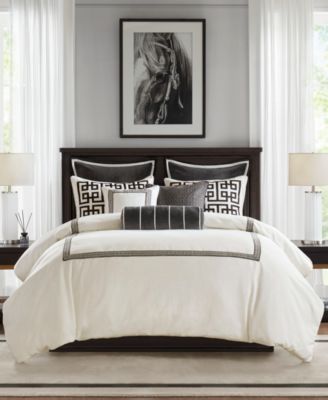 Madison Park Signature Jarvis Embroidery 9-Piece Comforter Set, King