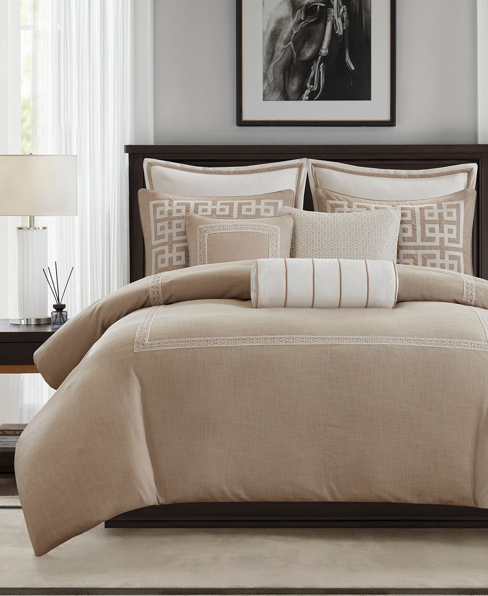 Madison Park Signature набор из 9 предметов для застила Jarvis Embroidery, King