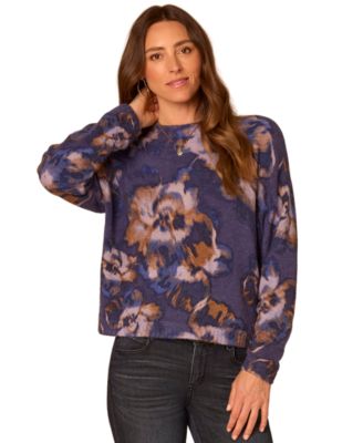 Democracy Women's Printed Long-Sleeve Sweater