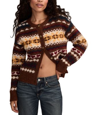 Женский кардиган Lucky Brand с узором Fair Isle
