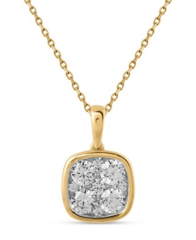 Подвеска Macy's с бриллиантом в 14k Yellow Gold