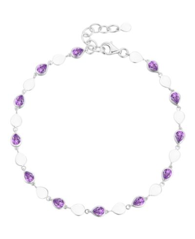 Macy's Blue Topaz (2-1/5 ct. t.w.) Luna Bracelet in Sterling Silver (Also Available in Multi-Stones)