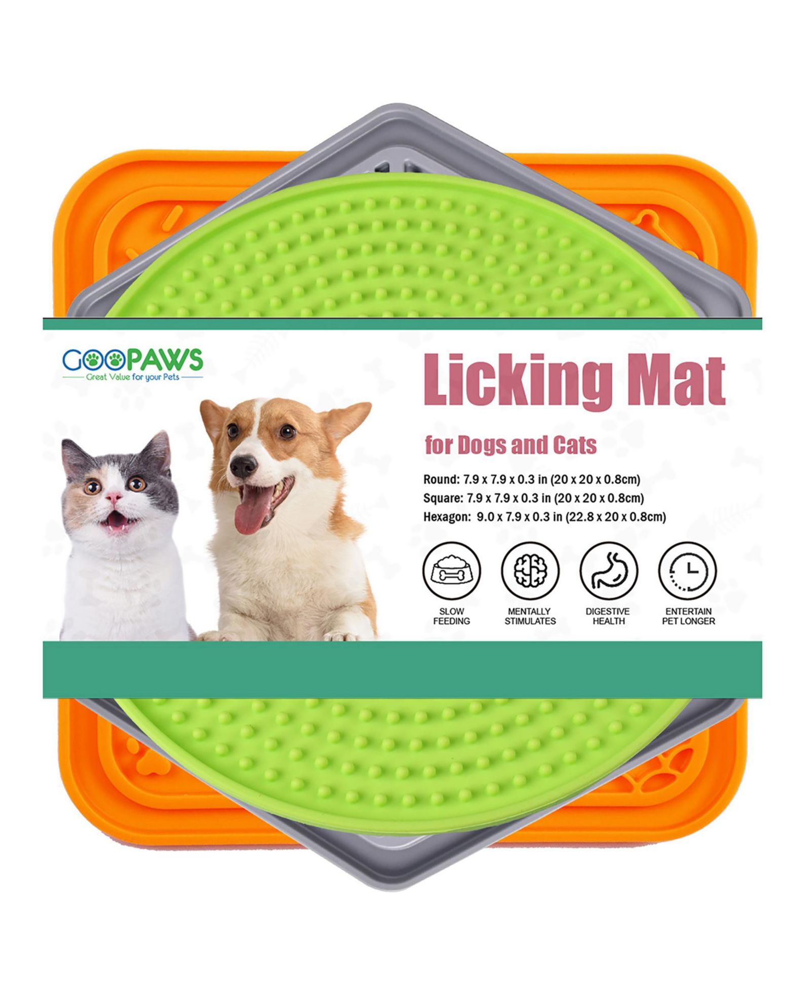 Коврик для лизания GOOPAWS, 3 шт.