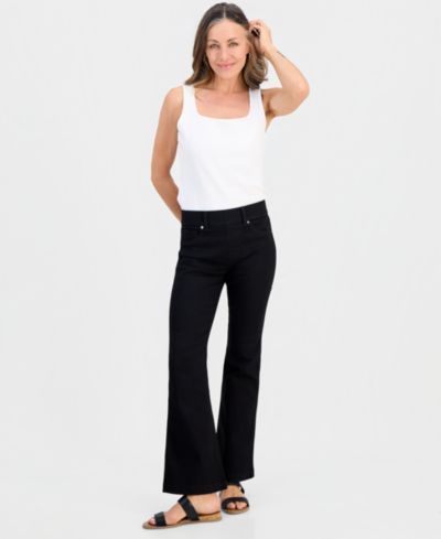 Джинсы Petite bootcut с высокой посадкой Style & Co