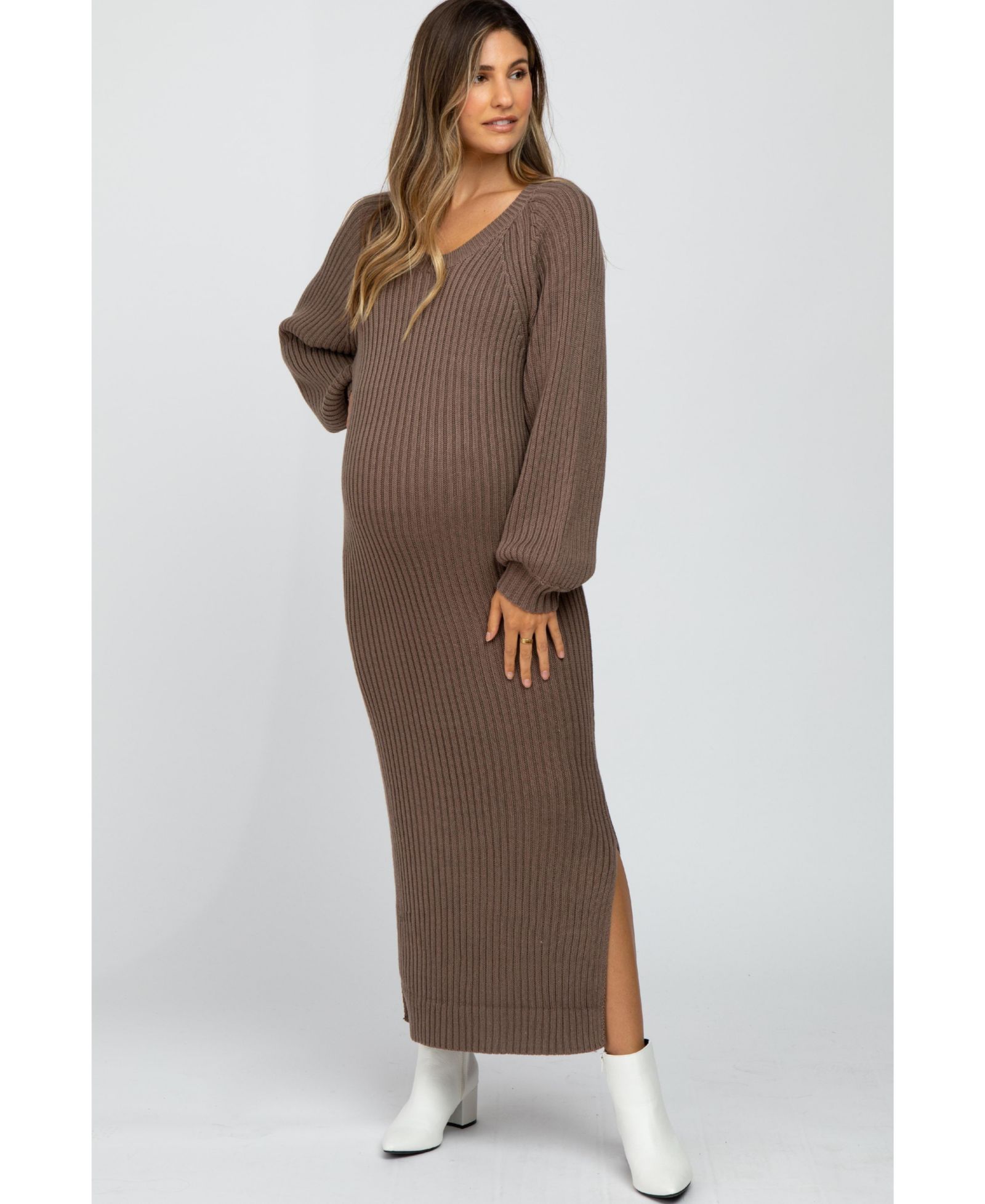 Женское трикотажное платье макси Pinkblush Side Slit