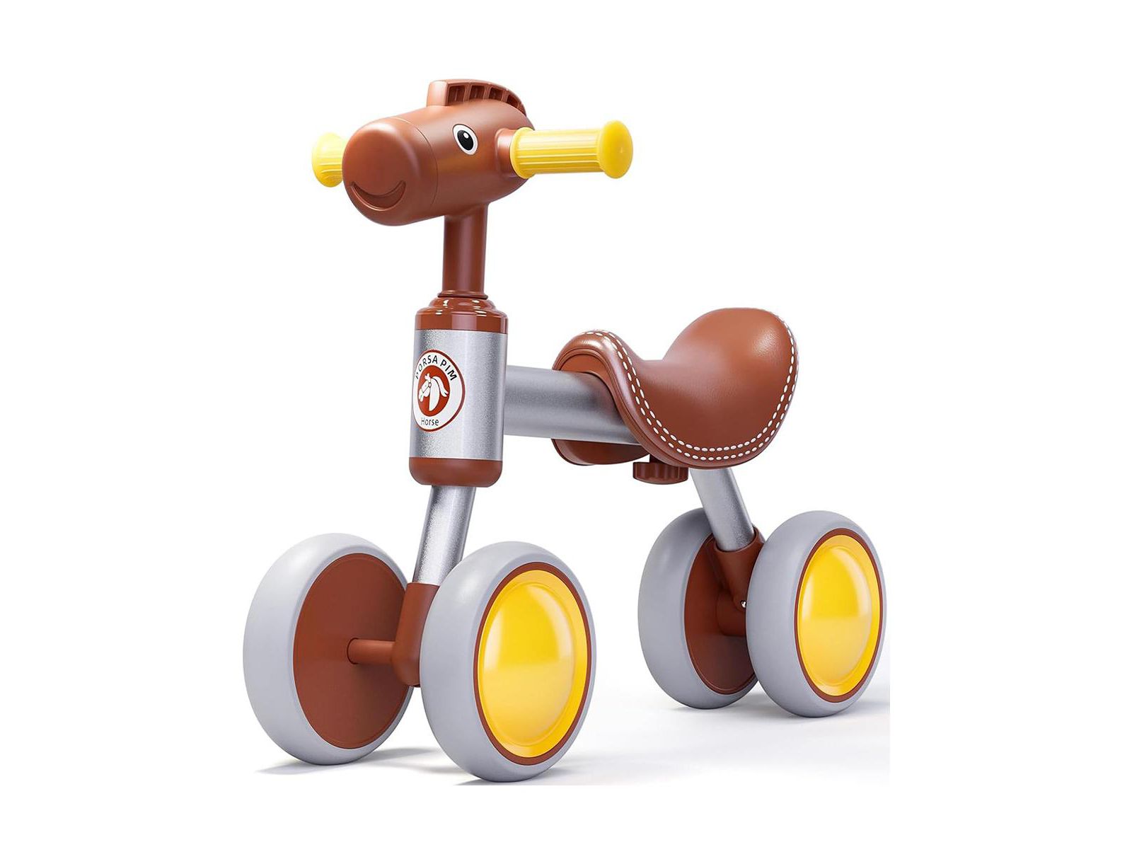 Детский беговел Mecale без педалей, 4-колесный велосипед