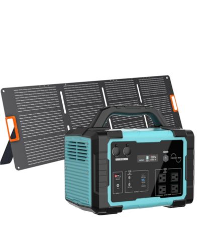 Mondawe 1800W Portable with 200W Foldable Solar Panel UPS Mode Power Station for Home Appliances, RV Systems, and Travel Devices