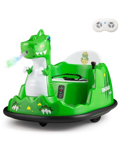 Mecale Dinosaur Remote-Control Spray Bumper Car