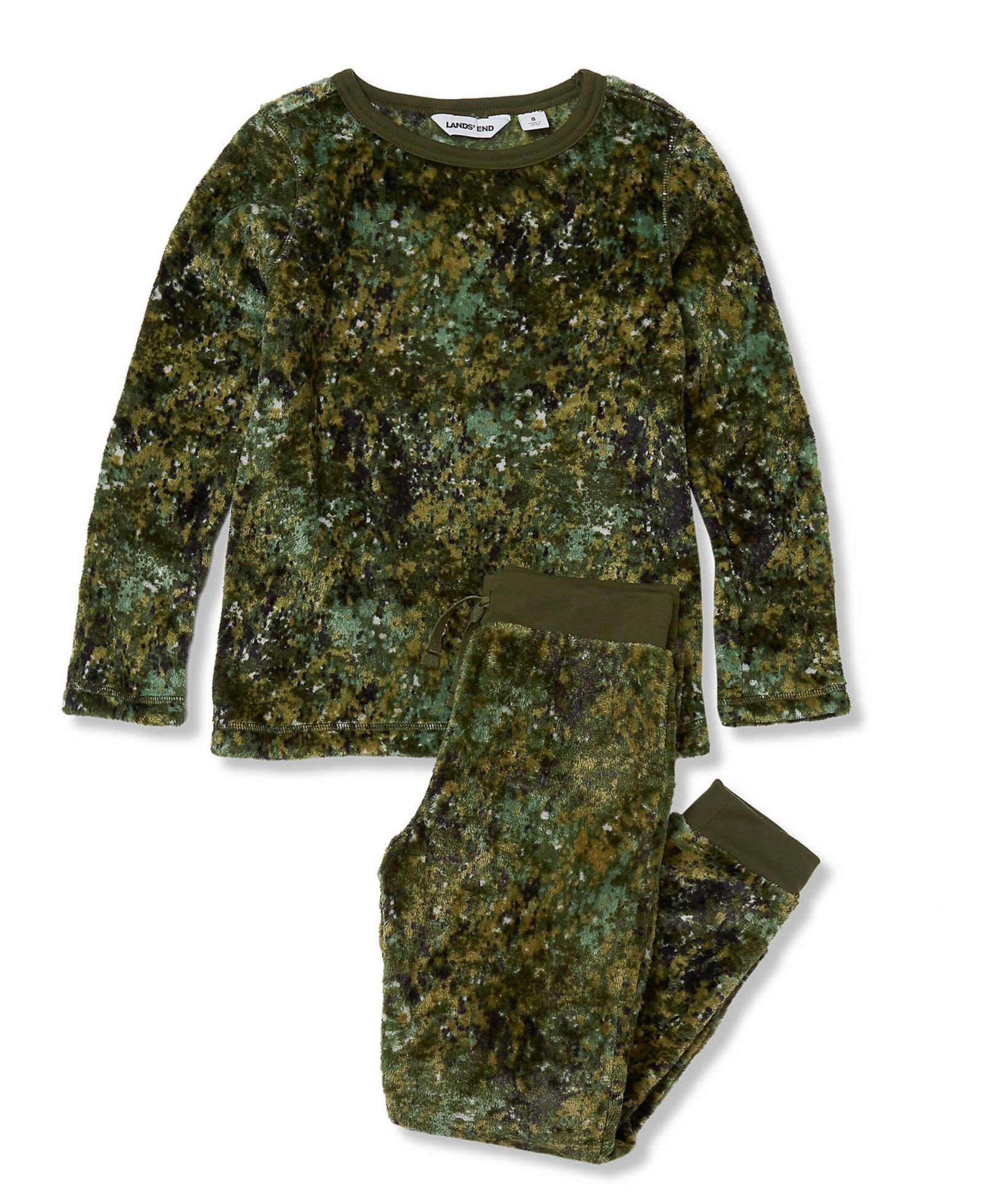 Детский комплект пижам Lands' End Long Sleeve Plush Fleece