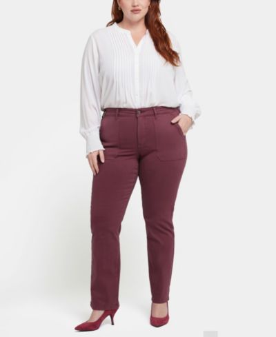 NYDJ Plus Size Marilyn Straight Leg Denim Jeans