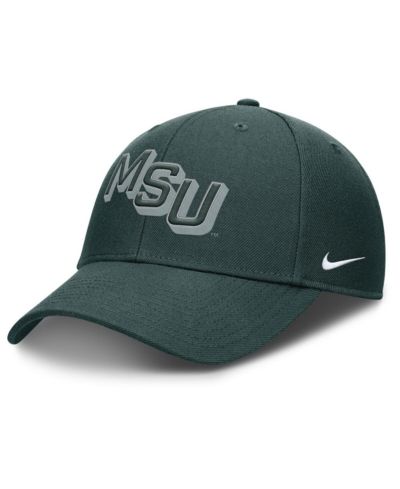Nike Men's Green Michigan State Spartans Slanted Primetime Rise Performance Adjustable Hat