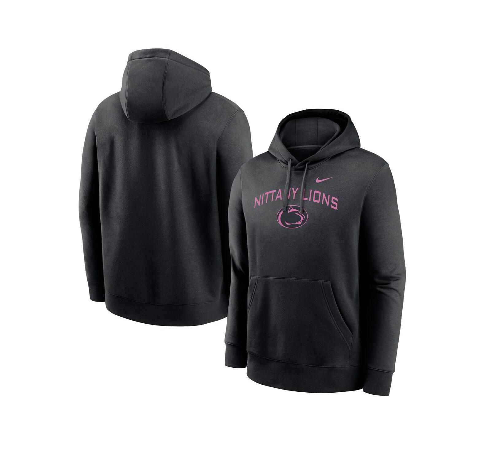 Nike Men's Black Penn State Nittany Lions Throwback Club Fleece Pullover Hoodie