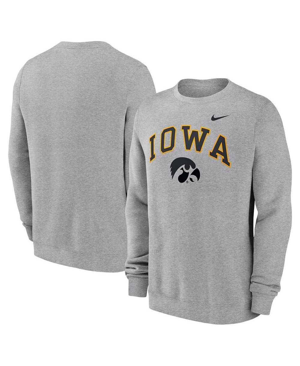Мужской свитшот Nike Iowa Hawkeyes Arch Pullover серый