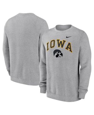 Nike Men's Gray Iowa Hawkeyes Arch Pullover Sweatshirt