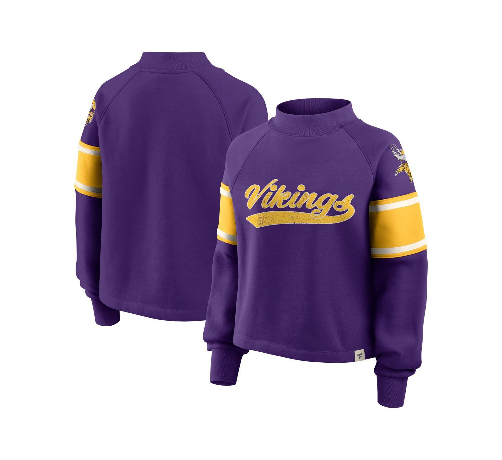 Женское худи Fanatics Minnesota Vikings Oversized, фиолетовое
