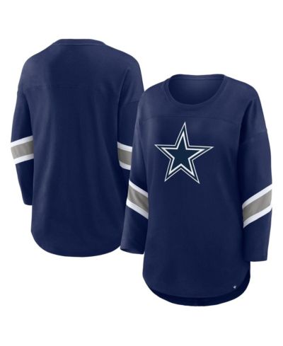 Женская футболка Fanatics Navy Dallas Cowboys Redzone 3/4-Sleeve