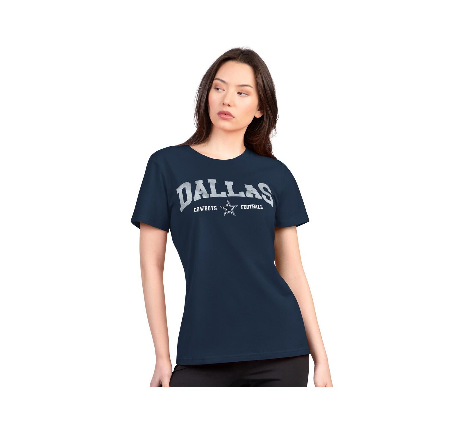 G-III 4Her by Carl Banks Женская футболка Super-Slim Lightweight Winning Crew Navy